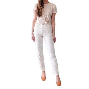 Everlane The 90's Cheeky Jean White Size 27